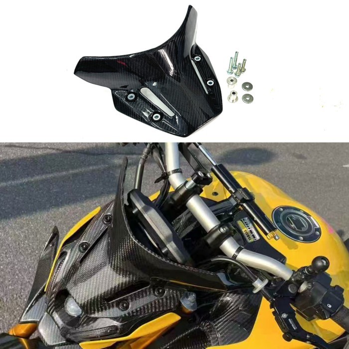 For Yamaha MT09 FZ09 MT-09 FZ-09 2021 2022 2023 3K Carbon Fiber Front windshield Fairing Kits Motor