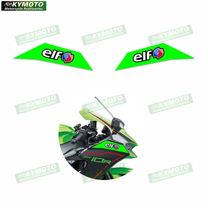 For Kawasaki ZX-10R ZX10R motorcycle accessories front sticker fairing decoration waterproof front