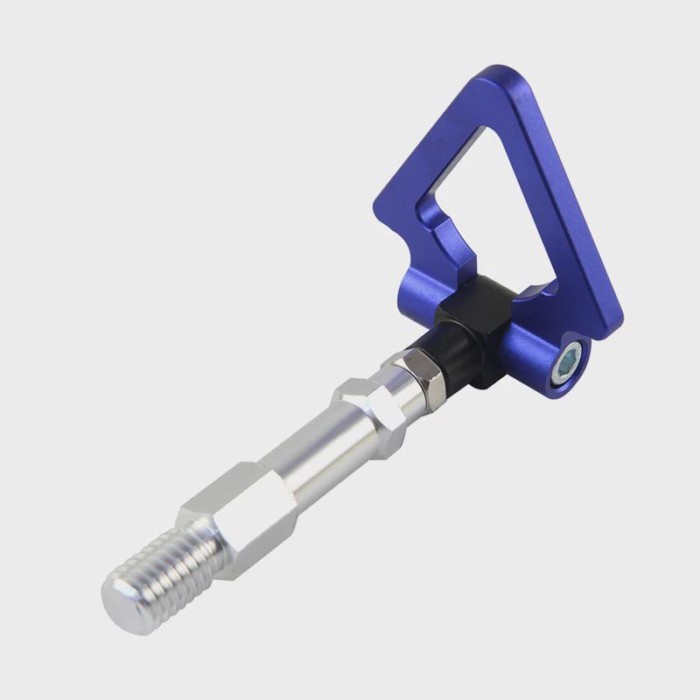 Aluminum Triangle Tow Hook Trailer Ring Racing Fits 19.5MM Audi A4 S4 B8 09-14 A5 S5 RS5 08-14 A7 S