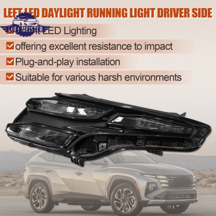 For Hyundai Tucson Hybrid 2025 Left/Right Side LED DRL Daylight Running Light  Plug&Play