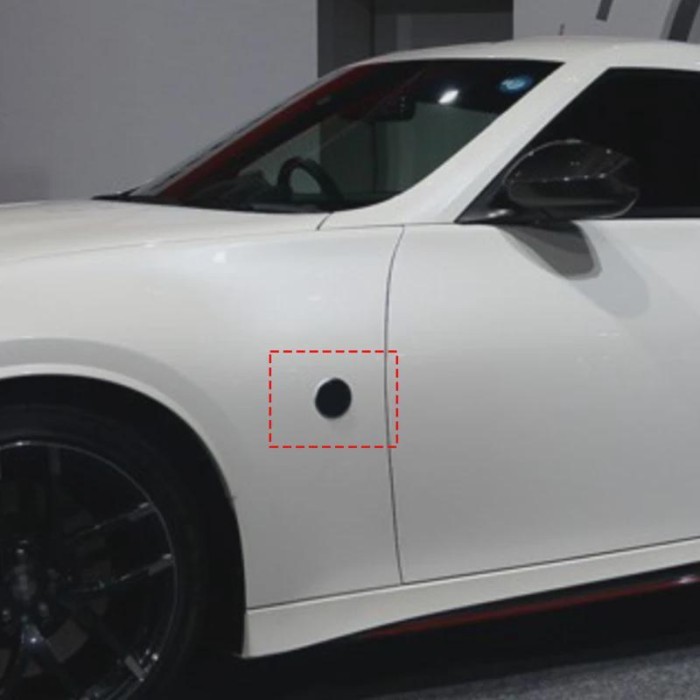 2PCS ABS Carbon Style Car Body Side Fender Trim For Nissan 370Z 2009-2020 Side Lights Cover Exterio