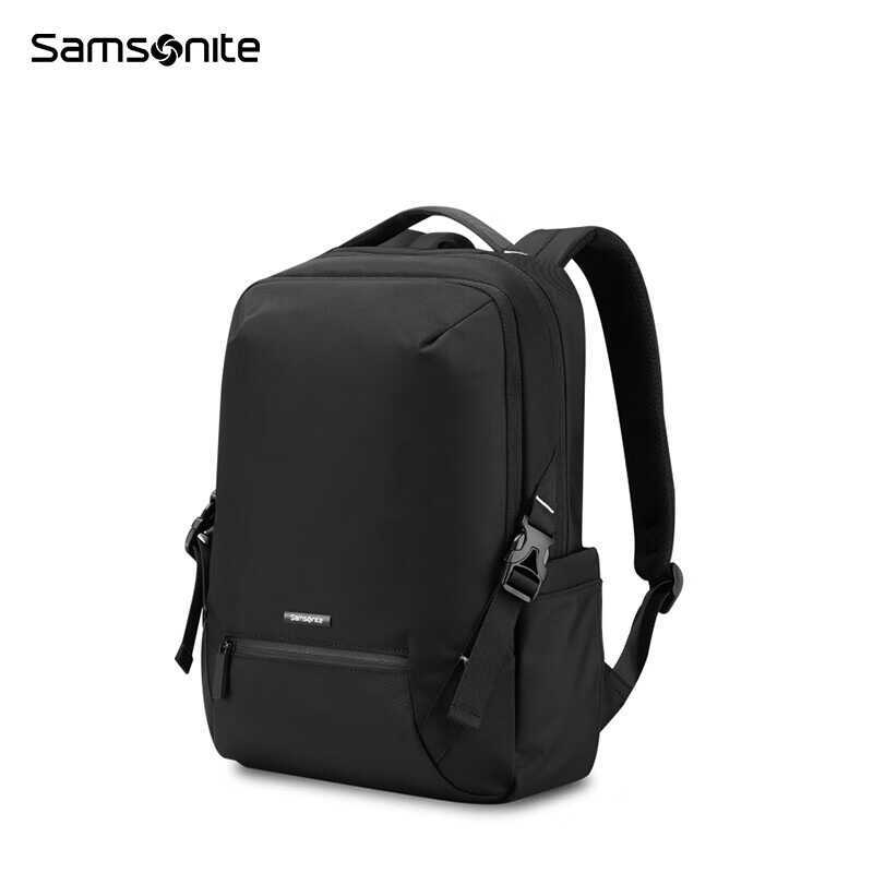 Samsonite samsonite กระเป๋าเป้สะพายหลังกระเป๋าคอมพิวเตอร์กระเป๋าเป้สะพายหลังกระเป๋าเดินทางสีดํา 96Q