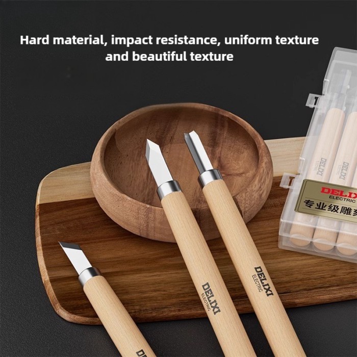 5/8/10/12 Pcs Profession Woodworking Carving Chisel Knife Set Engraving Handmade Wood Carving Knive