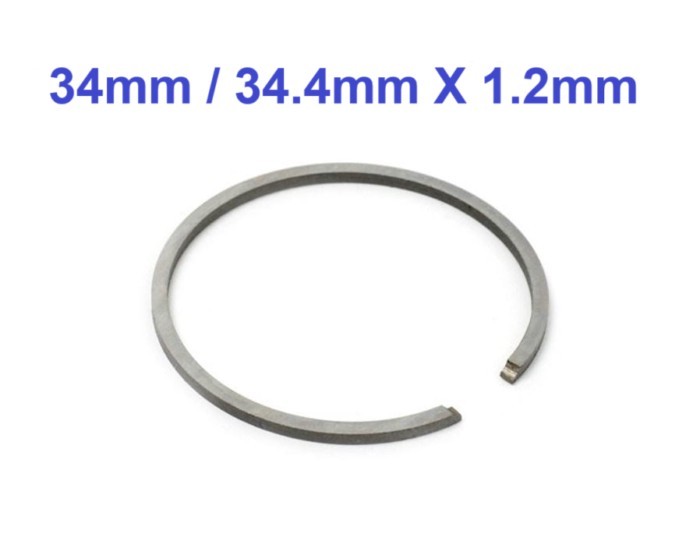 Wholesale 34mm 34.4mm * 1.2mm Piston Ring Fit ZENOAH G26L G26N G26LS/LH BC2601 2600 2610 Husqvarna