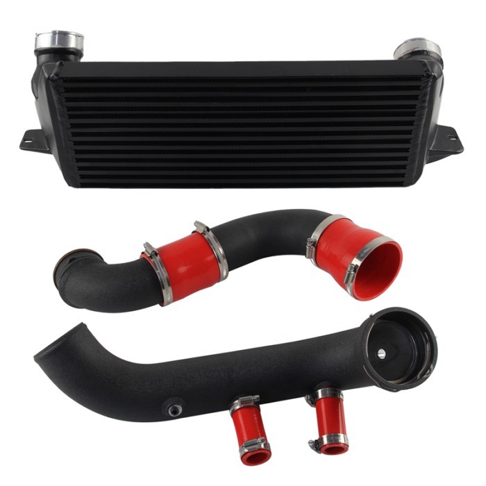 Upgrade Intercooler + Charge Pipe Kit BMW N54 E8X E9X 1-Series Performance Red/Black