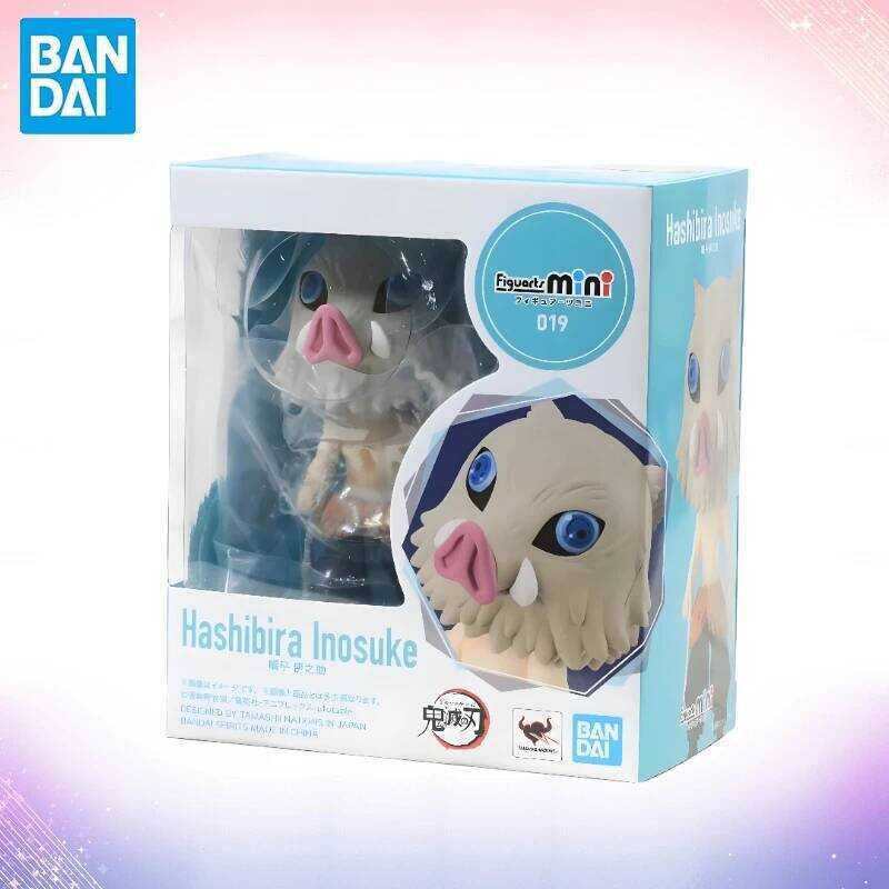 In Stock Bandai Mini Genuine Demon Slayer Hashibira Inosuke Action Figures Model Figuarts Series Do