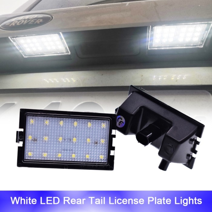 2pcs Canbus LED Rear Gate Bumper License Plate Lights For Land Rover Discovery LR3 LR4 Freelander R