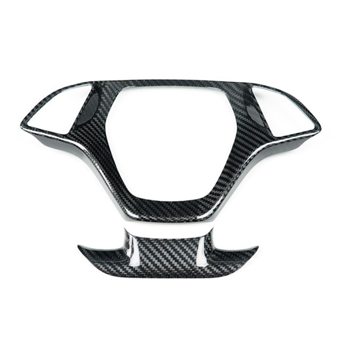 Car Steering Wheel Trim Cover Steering Wheel Trim Cover For Corvette C7 Carbon Fiber For Corvette C