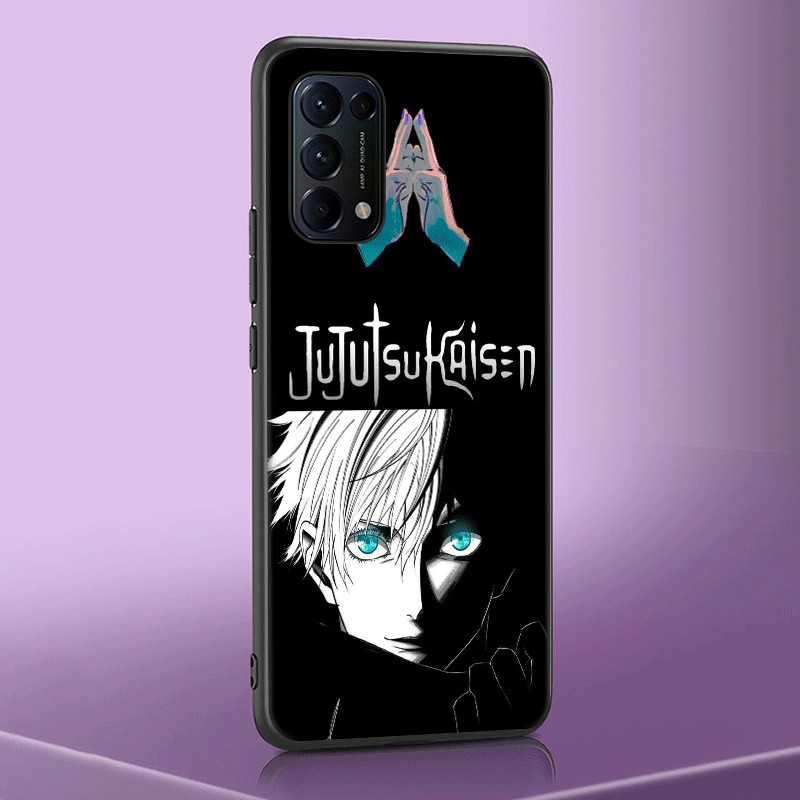 OPPO A17 A17K A37 Neo 9 A38 A18 A39 A40 A53 A32 A54 A55 A57 A57S ความเข้ากันได้TPUเคสโทรศัพท์นุ่มฝาครอบป้องกันGojo Jujutsu Kaisen (M-9) - รูปที่ 3