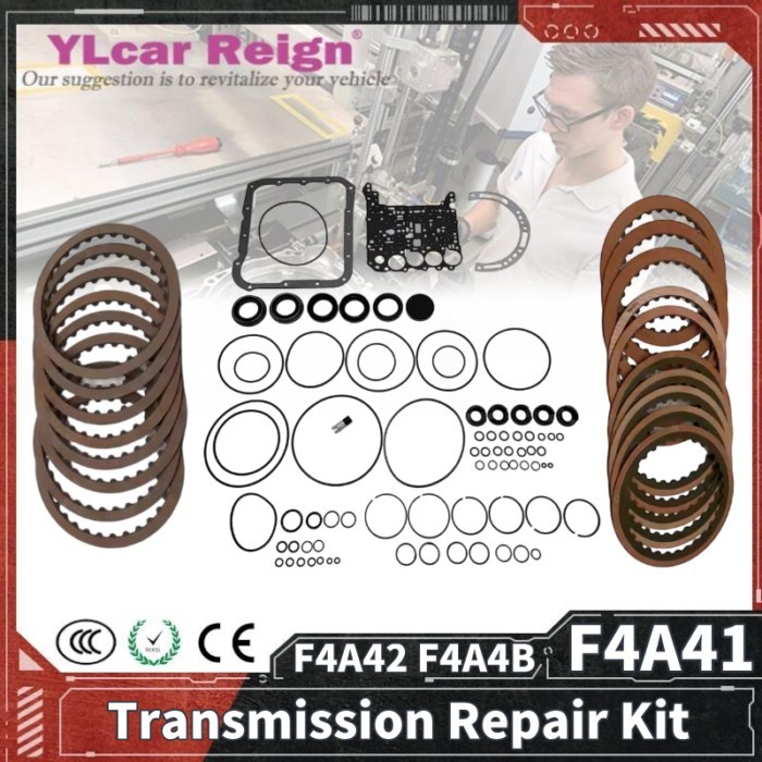 F4A41 F4A42 F4A4B Transmission Overhaul Repair Rebuild Kit Seal Gasket Clutch Plate Friction Gearbo