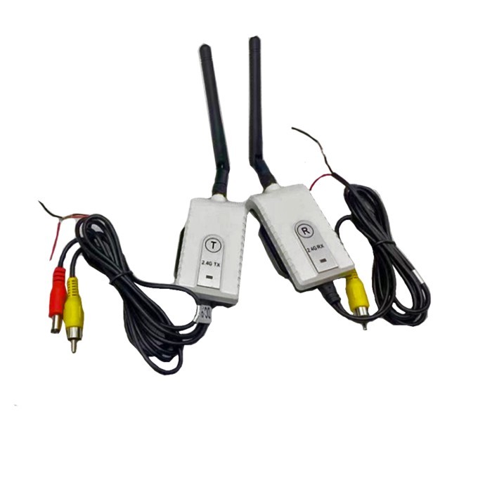 Mini Wireless Backup Camera AV Transmitter and Receiver For RV Truck Trailer Bus  Video Monitor Rev