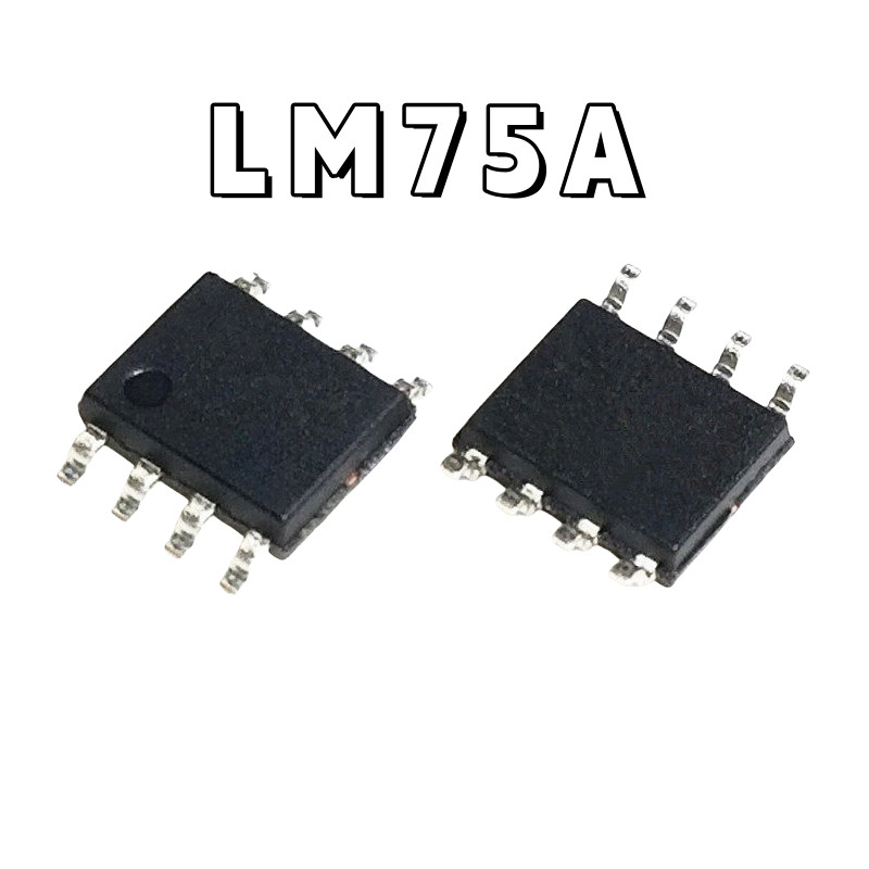 ยี่ห้อใหม่นําเข้า LM75 LM75A LM75AD Patch SOP8 ชิปเซ็นเซอร์อุณหภูมิ