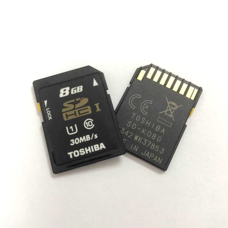 Toshiba Toshiba SD8G รถ CCD กล้องดิจิตอลการ์ดหน่วยความจําการ์ด SD 8GB รถ Mitsubishi M80 การ์ดหน่วยคว