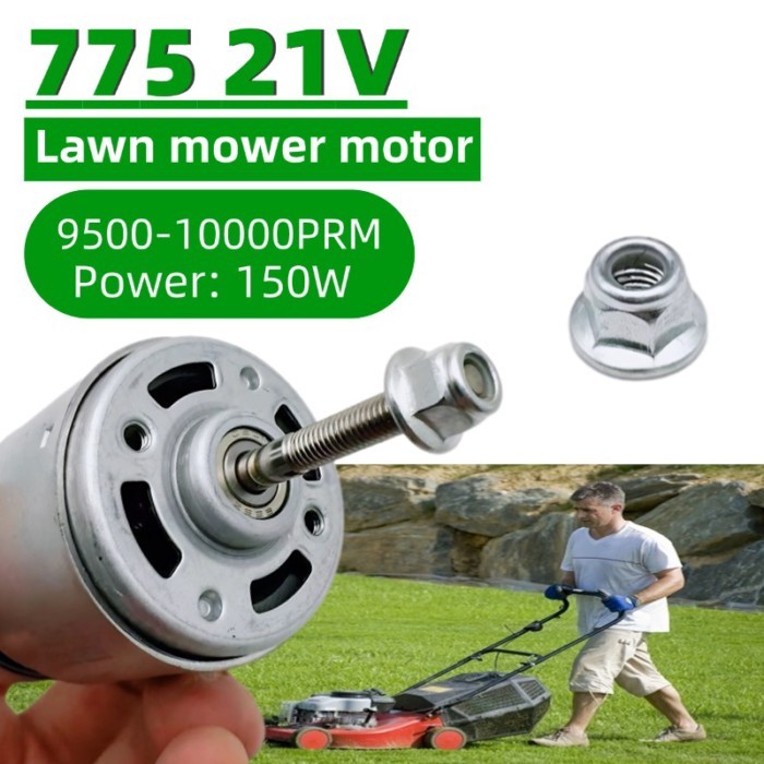150W 775 High Torque Motor 21V for Electric Lawn Mower - High Power DC Motor, DIY Tools