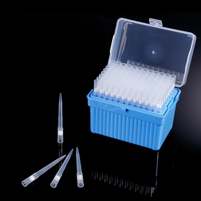 96pcs Sterilized Filter Pipette Tip Transparent pp Boxed Tip Pipette Accessories 10ul/200ul/1000ul