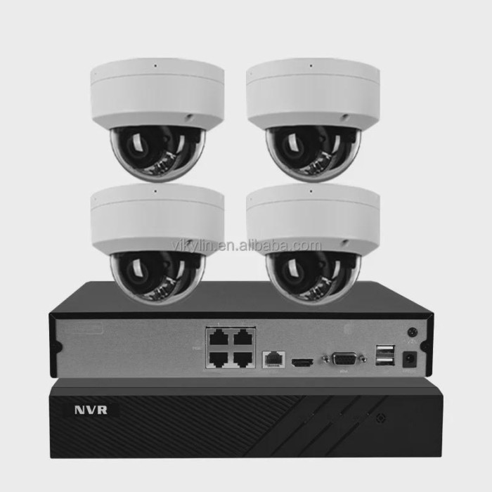 OEM Hik vision 5MP Smart Hybrid Light IR ColorVu 8mp 4K Dome Cctv Set Home Security Cctv  System