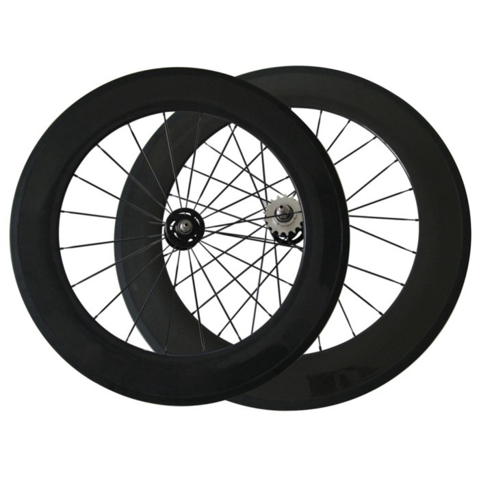 700C Carbon Track bike wheelset 25mm width 38/50/60/88mm depth Clincher Tubular Flip Flop fixed gea