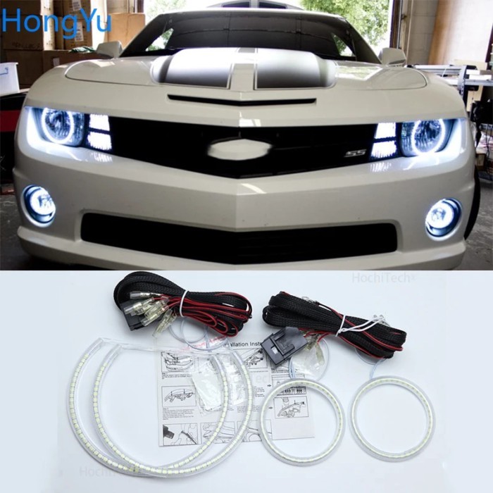 For Chevrolet Chevy Camaro 2010 2011 2012 2013 Super Bright white color 3528 SMD led Angel Eyes kit