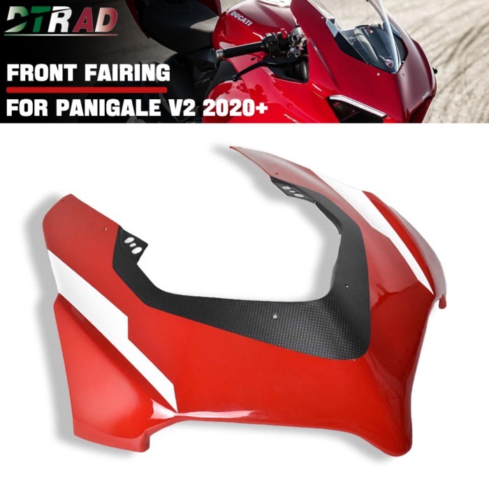 For DUCATI Panigale V2 2020-2024 V4 V4S 2018-2019 (Not V4R) Carbon Fiber Front Fairing Head Nose Ho