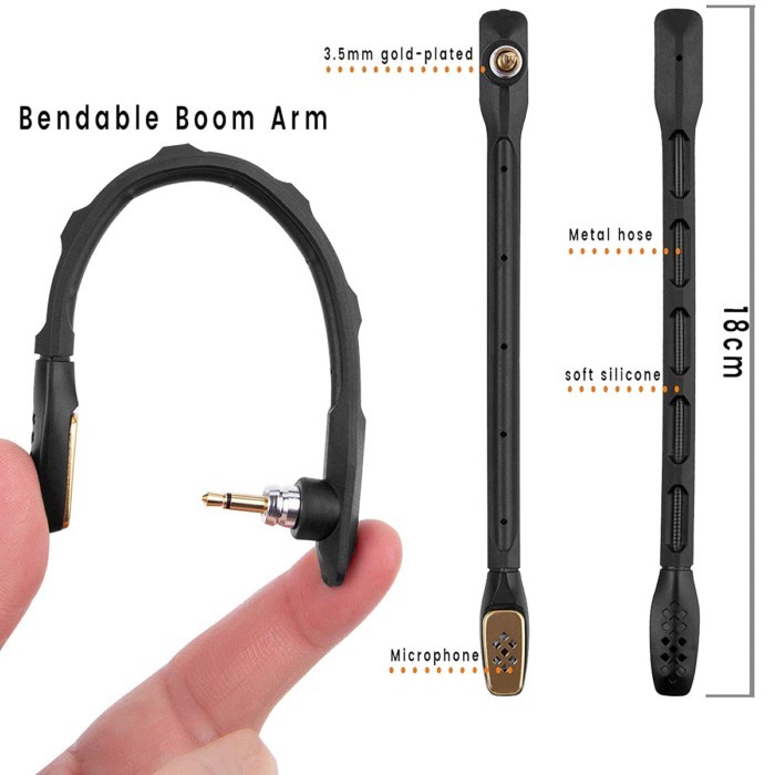 Replacement Gaming Headphone Omnidirectional Noise Cancelling Microphone for Logitech ASTRO A40 Hea