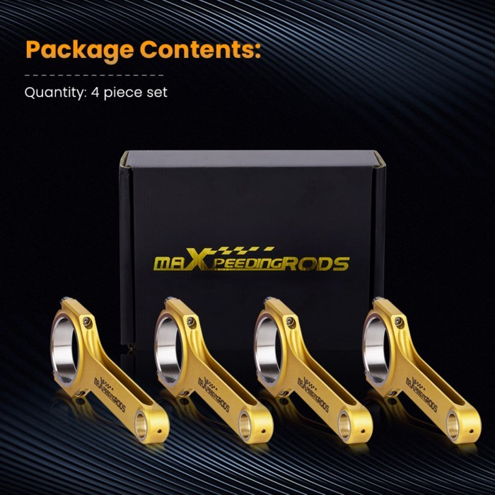 Titanized H Beam Connecting Rods For Mercedes Benz M270 De16 1.6t 5.992" ARP2000