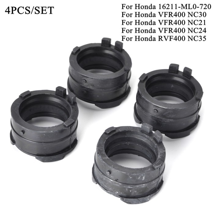For Honda VFR 400 Motorcycle Carburetor Interface Adapter Intake Manifold VFR400 NC30 NC21 NC24 RVF