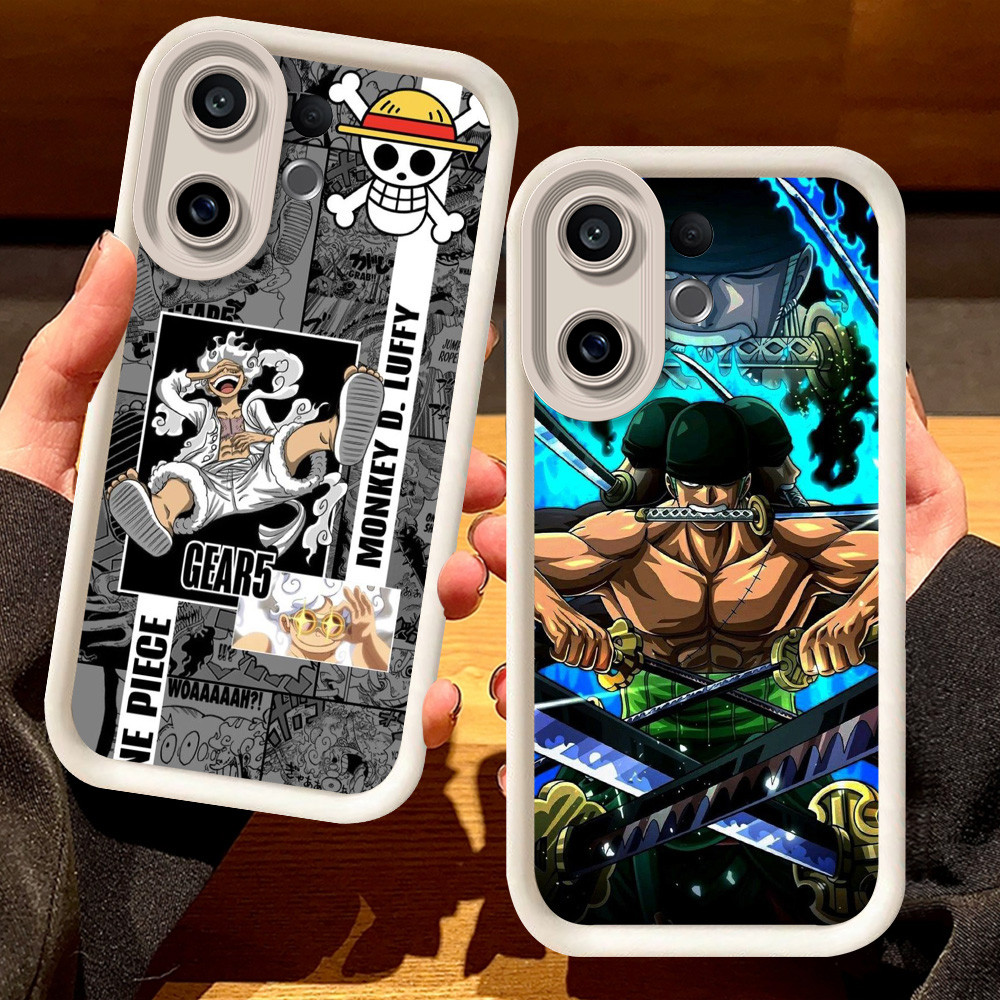 G-15 Zoro One Piece Casing สําหรับ VIVO T1 V60 Lite 5G สีดําและสีขาว