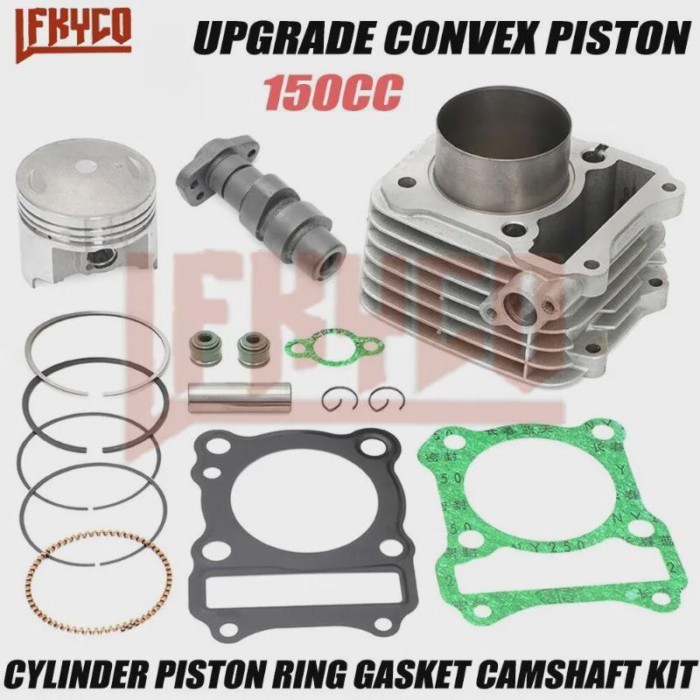 Motorcycle 62mm Engine Parts Cylinder Upgrade Cam Kit 150CC Motor for Suzuki DR-Z125 DRZ125 VAN200