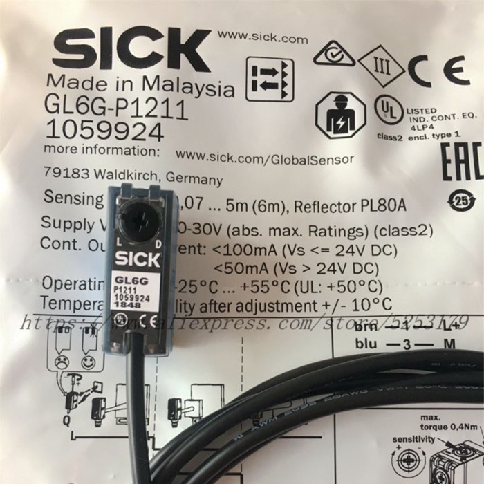 1PC Sick New Original Genuine Photoelectric Sensors GL6G-N1212-P1212-N1211-P1211