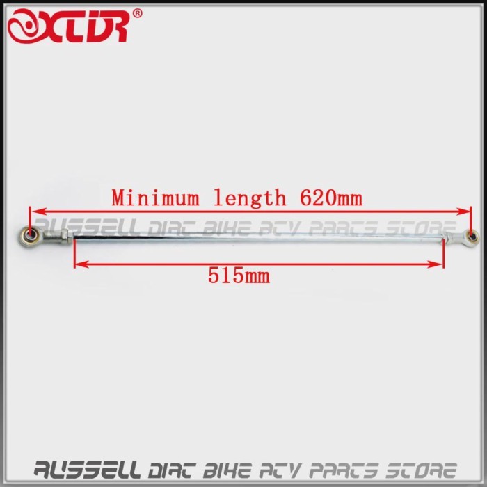Steering Rod Ball 515mm 205mm M10 For China 168F 200F 188F 50cc 110cc 125cc 150cc Go Kart Buggy UTV