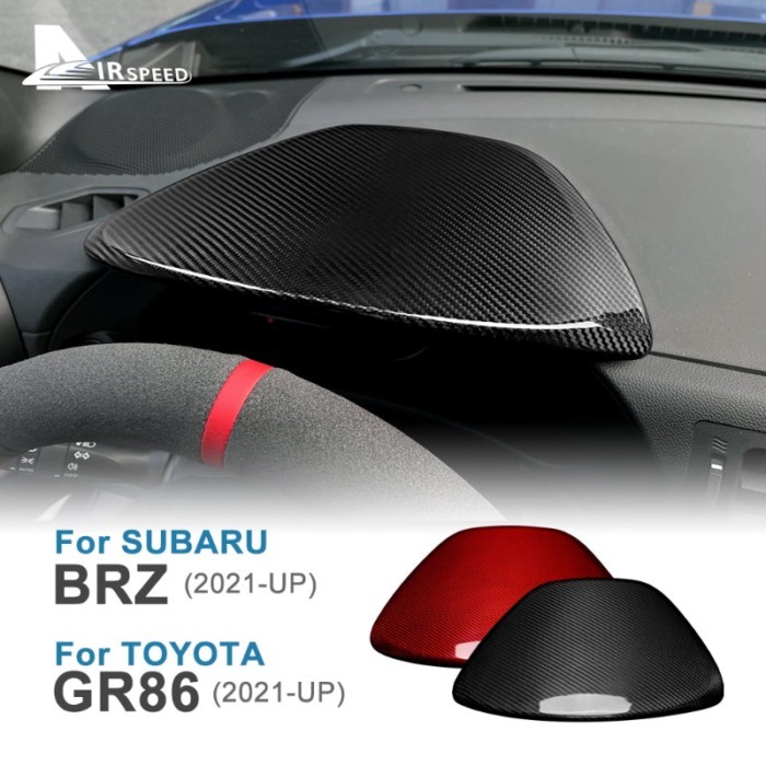 Real Hard Carbon Fiber Sticker For Subaru BRZ Toyota GR86 2021 2022 2023 2024 Cover Dashboard Upper