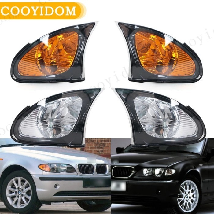Car Turn Light Corner Marker Parking Light Lamp Trim For BMW 3 Sseries E46 4-door 318i 320i 325i 33