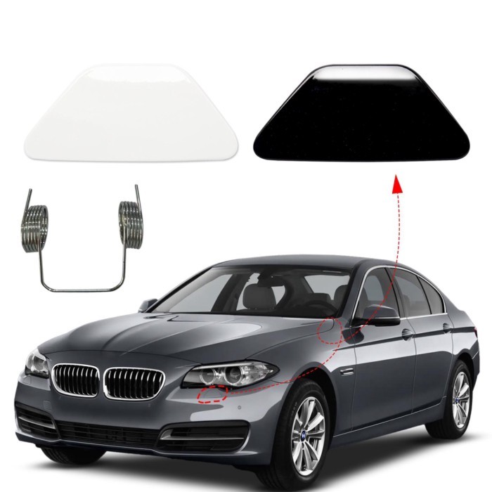Front Bumper Headlight Washer Cover Cap Headlamp Spray For BMW 5 F10 F18 Accessories 2014 2015 2016