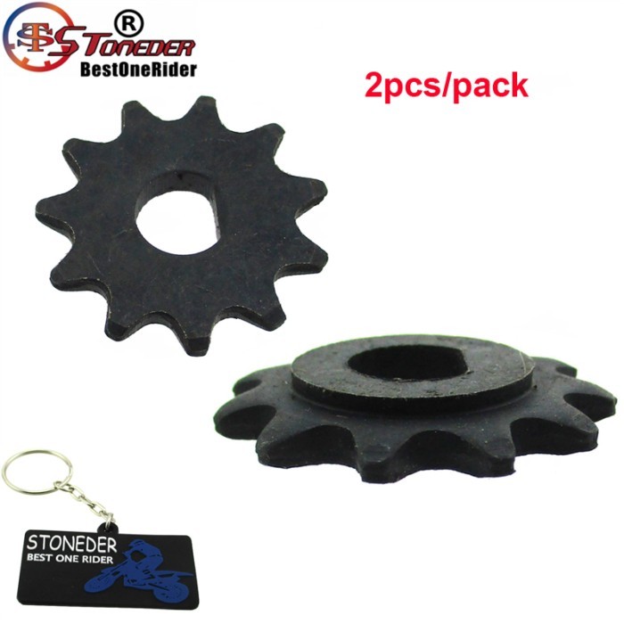 STONEDER Electric 2x Scooter 11 Tooth Sprocket Chain Motor Pinion Gear For MY1020 Front Sprocket 8m