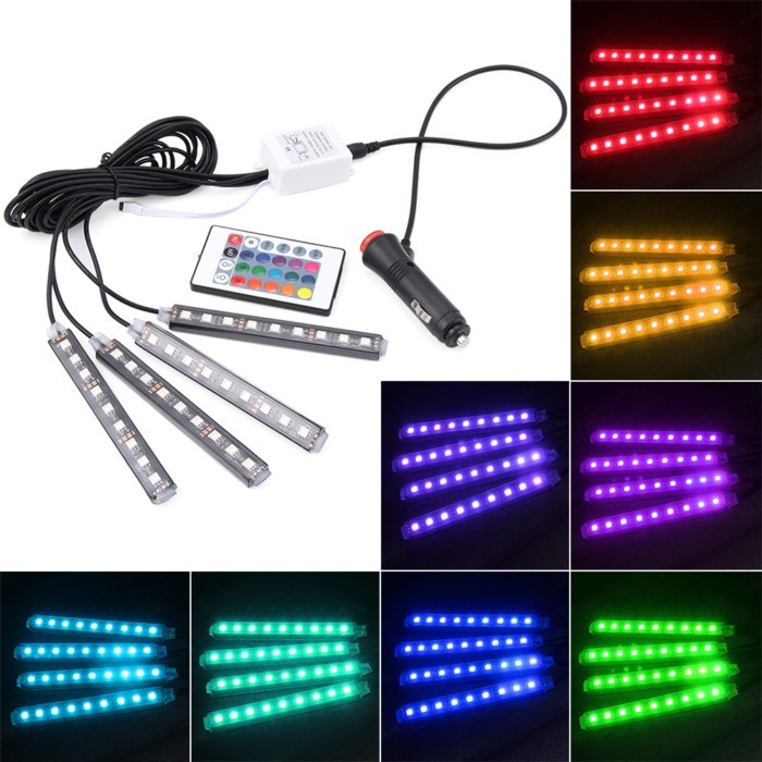 Car USB Interior Lamp 9 LED Strip for Chevrolet Cruze TRAX Aveo Sonic Lova Sail Equinox Captiva Vol