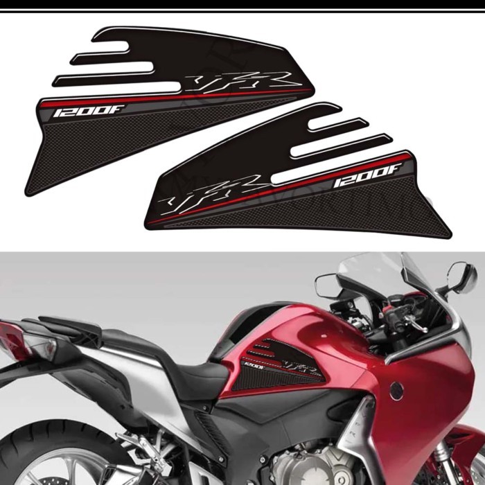For Honda VFR1200F VFR 1200 F Motorcycle Stickers  VFR1200 Tank Pad Side Grips Gas Fuel Oil Kit Kne