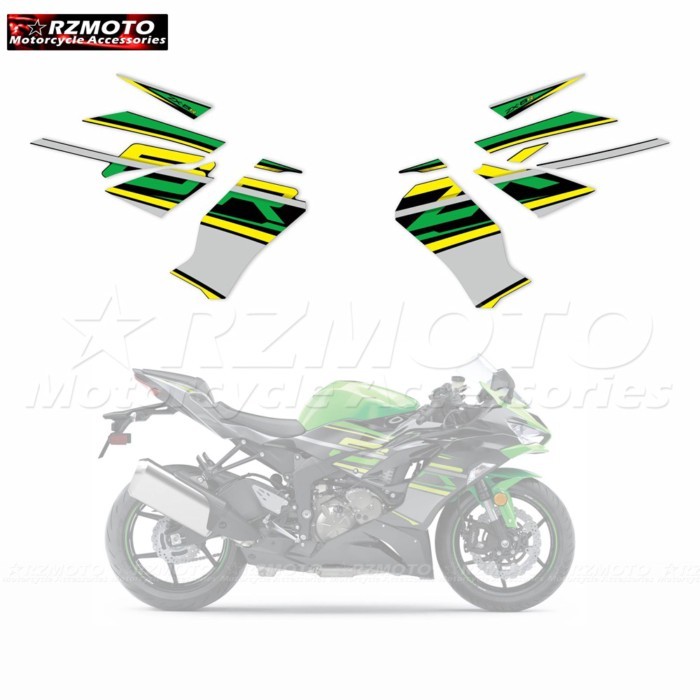 For Kawasaki ZX-6R ZX6R 636 2019-2023 Motorcycle Accessories Fairing Sticker Full Vehicle Sticker W