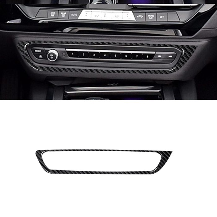 For BMW Z4 G29 2019 2020 2121 2022 Carbon Fiber Interior Car Center Console CD Panel Sticker Frame