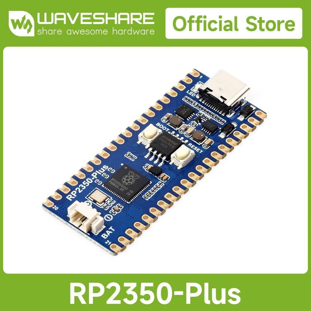 Waveshare RP2350-Plus บอร์ดพัฒนา, บอร์ด MCU แบบปิโกเหมือนประสิทธิภาพสูงตาม Raspberry Pi RP2350A Dual