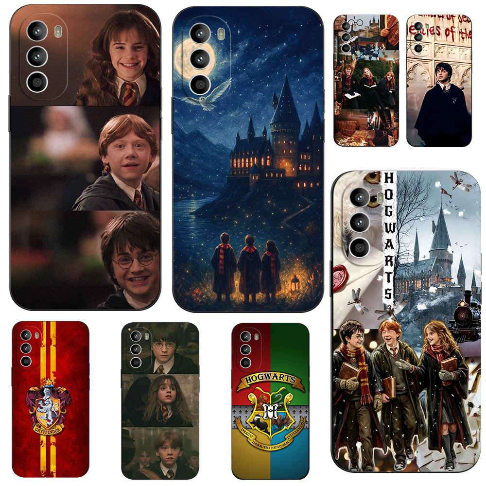 สําหรับ Motorola G82 5G กรณีซิลิโคนนุ่มสําหรับ Moto G82 สีดํา Tpu Magic Boy wizard