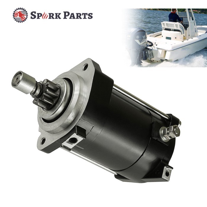 Starter Motor 9 Teeth for Yamaha Outboard 225ETL 225TLR L225TXR P200TLR S250TXR VX250TLR Parts 61A-