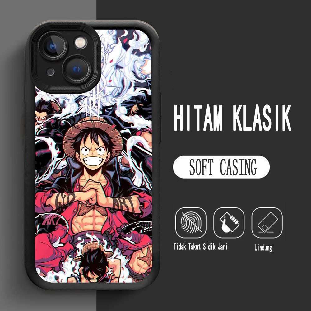 Y-13 เคสซิลิโคนลูฟี่ชิ้นเดียวสําหรับเคส iPhone 13 14 8 7 Pro Max Plus