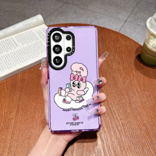 น่ารักการ์ตูนสีชมพูEsther Bunny Onเคสโทรศัพท์สีสําหรับGalaxy…