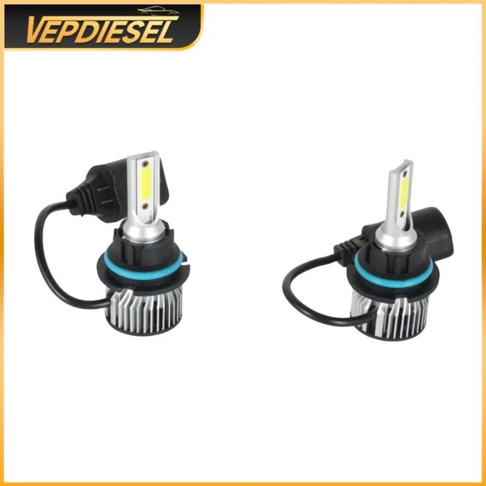 2pcs 9004/HB1 LED Headlight Conversion Kit 24W 6000LM 6500K Super White Lights Automotive Professio