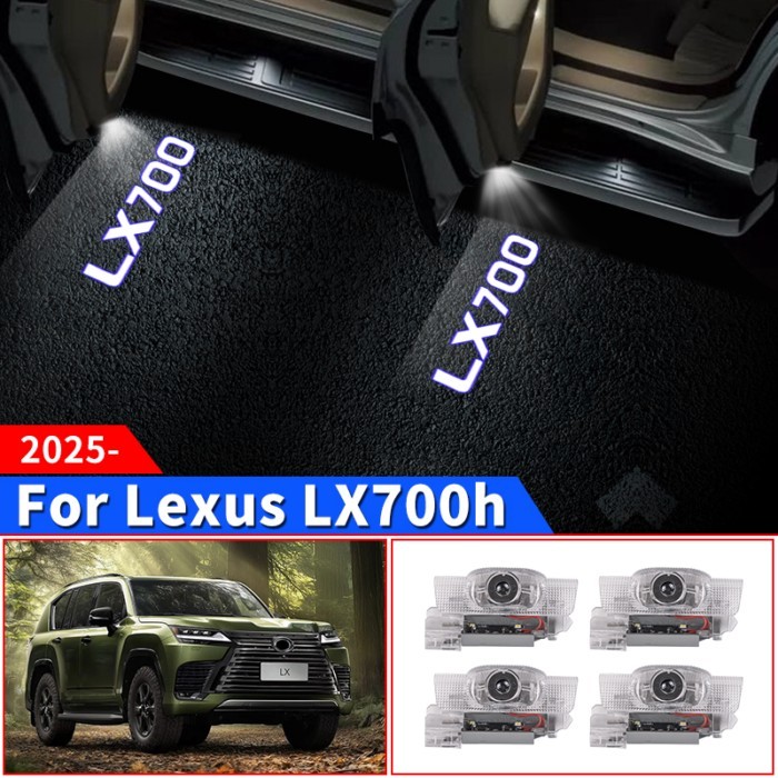 For 2025 Lexus LX700h Interior Upgraded Modification Accessories LX LED HD Pedal Light Car Door Wel