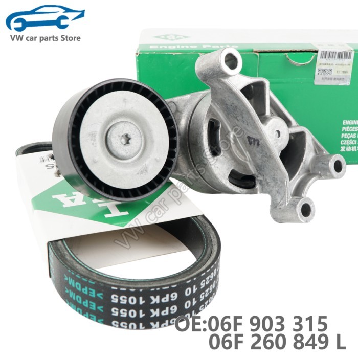 06F 903 315 06F 260 849 L Belt Tensioner Assembly for Audi A1 A3 TT VW Passat Golf Jetta GTI POLO E