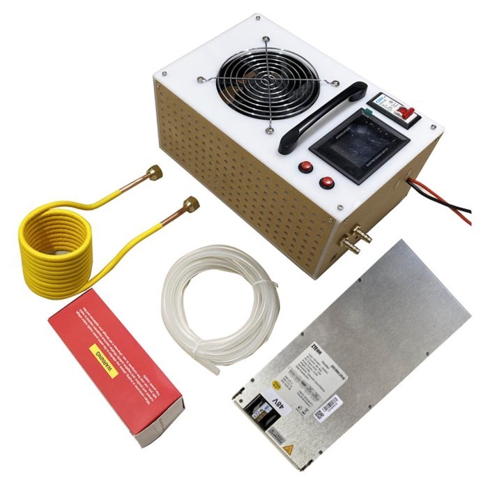 2500W ZVS Induction Heater, Integrated Type, High Frequency Induction Heating Machine, Metal Smelti