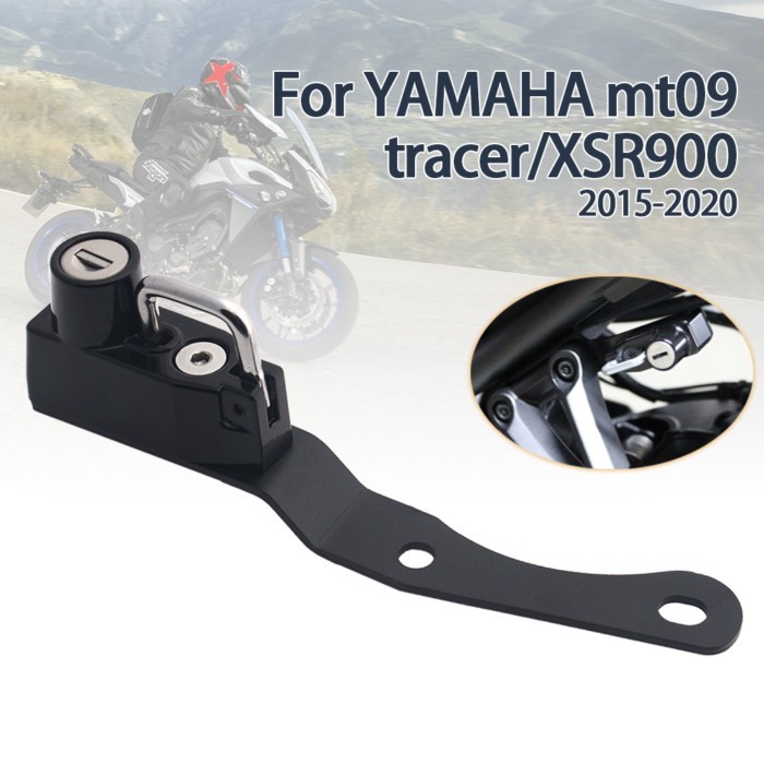 Motorcycle Helmet Lock Kit Helmets Security Anti-Theft Lock Rust-Proof Aluminum For Yamaha MT-09 MT