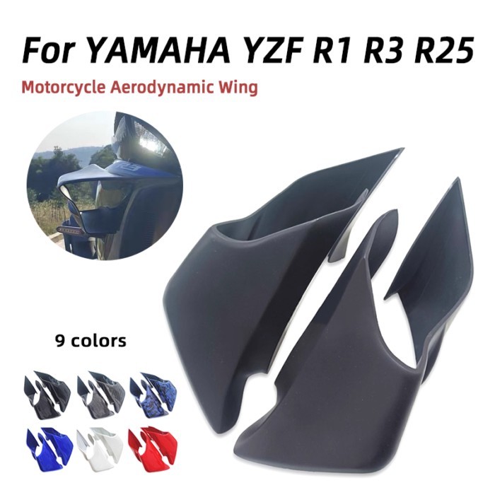 R25 R3 R1 Motorcycle Modification Winglets Fixed Wing Aerodynamics Wing Fairing Shell For YAMAHA YZ
