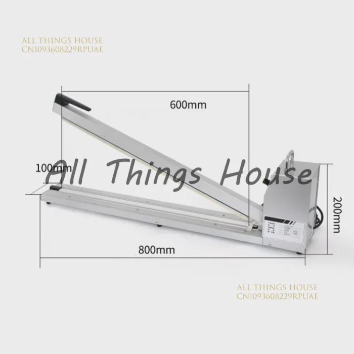 Impulse Sealer Plastic Film Foil Bags Impulse Sealing Machine Size 500mm 600mm